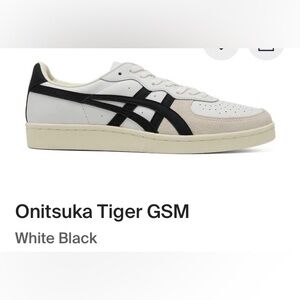 Onitsuka tiger mens white black size 9